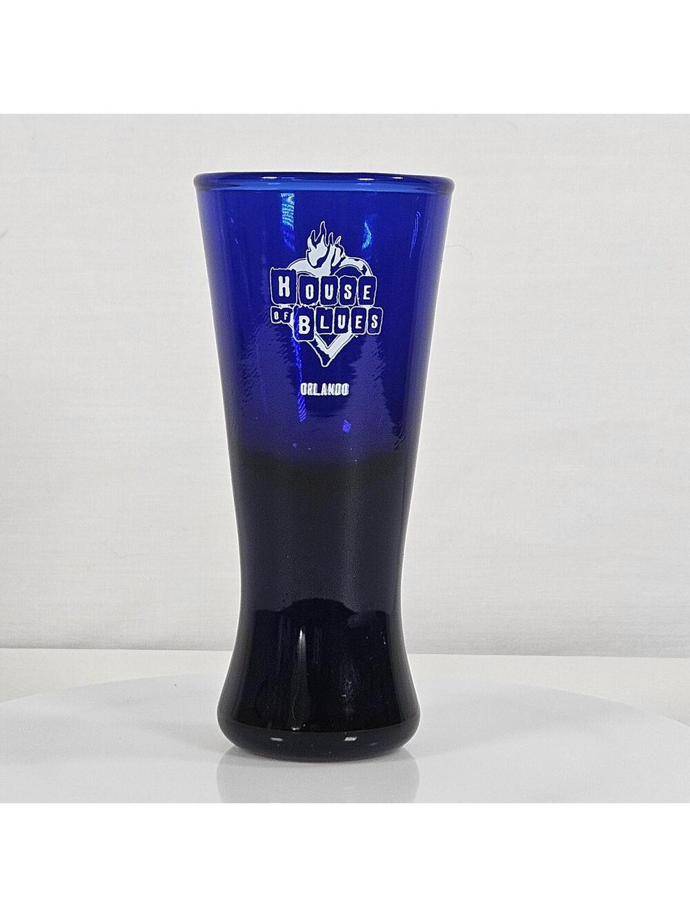 House of Blues Orlando Blue Black Shot Glass Music Venue Collectible